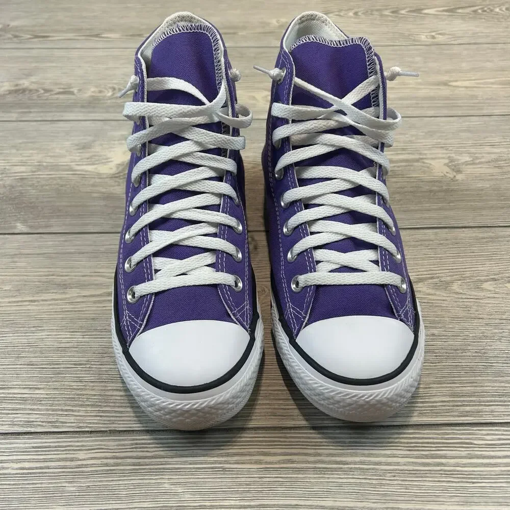 Converse All Star Chuck Taylor High Top Purple Mint Condition Women 10 Men 8 - Picture 2 of 5